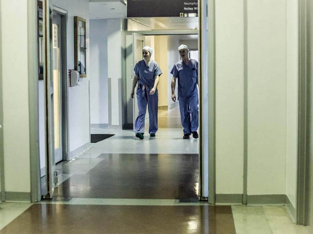 Doctors in corridor